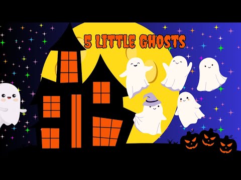 Spooky Fun with Five Little Ghosts | Halloween Songs for Kids