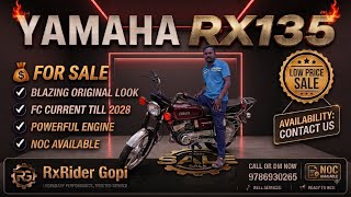 YAMAHA RX 135 FOR SALE #tamilnadu #Rxridergopi #yamaha #rx135 #rx100 #rxg #rxz #restoration #salem