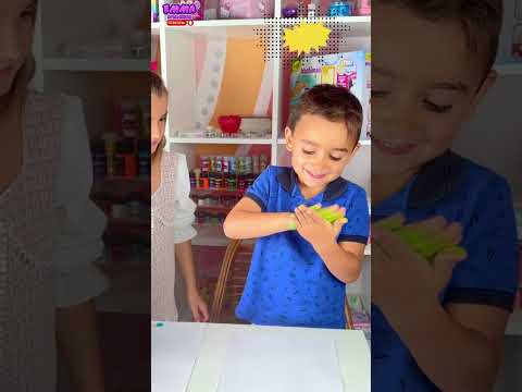 🎨 Learn Colors with Emma and Simon! Mixing Fun and Surprises 💛💙💚 #kidsvideo #shorts