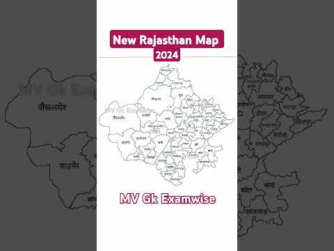 Rajasthan new map 2024 | new rajasthan map 2024 | rajasthan map #map #rajasthan
