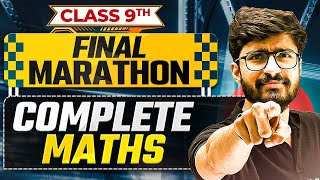Complete Class 9th MATHS in 1 Shot | Final Marathon 🎯