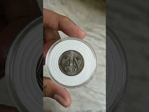 1 rupee 1989 Noida Mint.   #coin #coins #numismatics #numismatic #coincollection #republicindiacoins