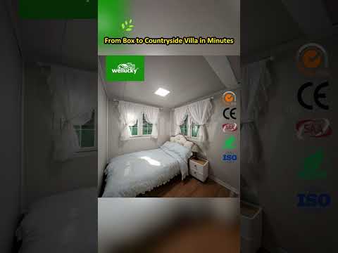 From Box to Countryside Villa in Minutes 🌿 | Expandable Container Home     #containerhouses