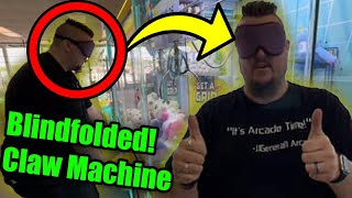 BLINDFOLDED ARCADE CHALLENGE WITH A FAN! | JJGeneral1 Arcade