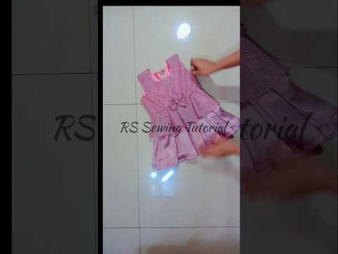 बचे हुए कपड़ों से बनाए सुंदर baby frocks cutting and stitching video #rssewingtutorial #ytshorts