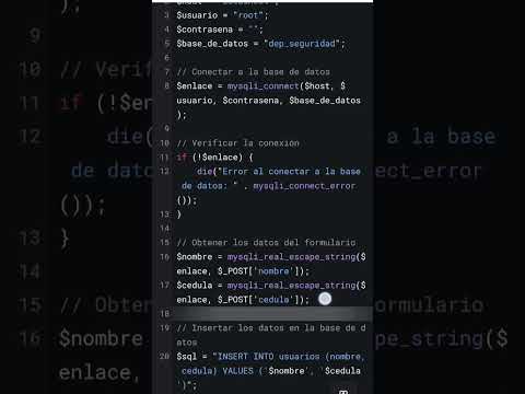 Msql y php#programacion #programacionweb
