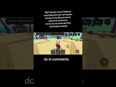 Best garden tower defense script #roblox #scripting #discord #bloxfruits #fullscript #games