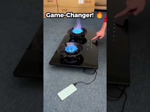 "Smart Touch-Control Gas Cooktop | 2025 Kitchen Tech You Need! #smartkitchen " #SmartKitchenTech