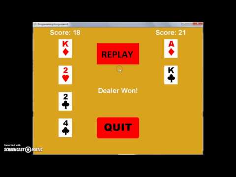 Final Version of Blackjack C# game using XNA Framework