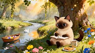 Siam Cat’s Cozy Study Corner 📚 Soft Lofi Beats for Focus ☕ Relaxing Music for Work & Study