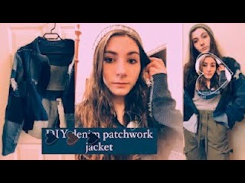 DIY denim patchwork jacket (how to make your own pattern)