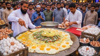 HARDWORKING BOY SELLING ANDA TIKKI ON THE ROADSIDE | PAKISTANI STREET FOOD