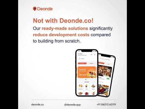 Launch Your Delivery App on a Budget with Deonde | Food Delivery Development
