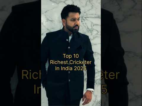 top 10 Richest Cricketer In India 2025 ||#top #cricket #shorts