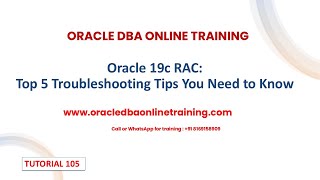 🚀 Oracle 19c RAC Troubleshooting: Top 5 Expert Tips to Fix Common Issues 🚀
