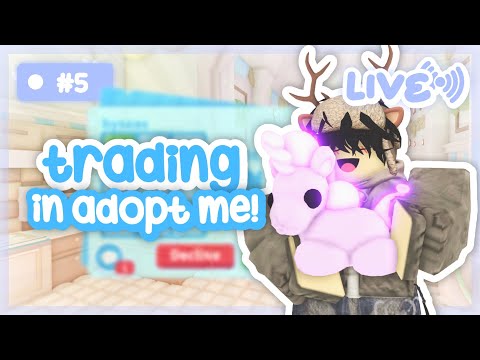 👀 TRADING in adopt me LIVE with YOU?! (#5)