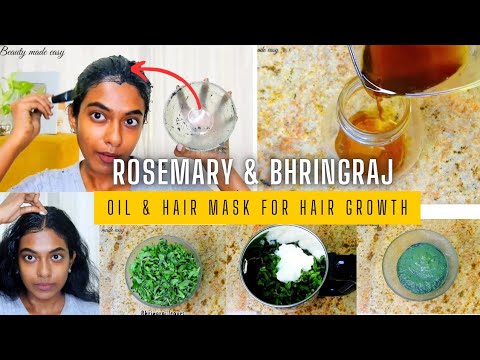 Rosemary Hair Oil & Bhringraj Hair Mask for Hair Growth: Weekend Hair Care Routine