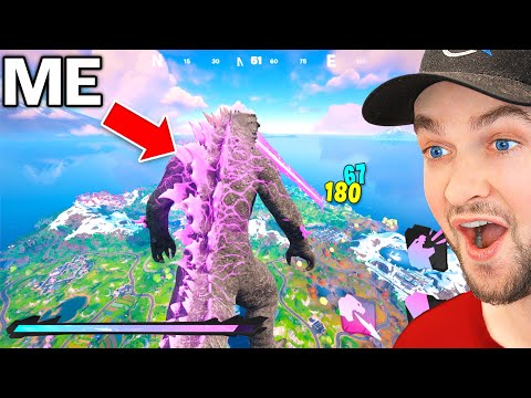 Becoming The GODZILLA BOSS in Fortnite! (Mythic Event)