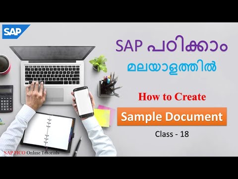 How To Create Sample Document in SAP | Accounting Documents | Class - 18
