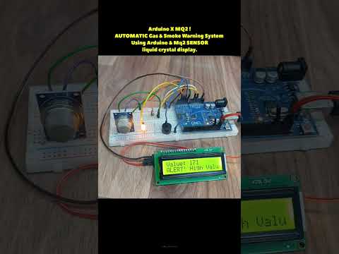 mq2 gas sensor with arduino project #arduino #arduinoproject #robotics #shorts