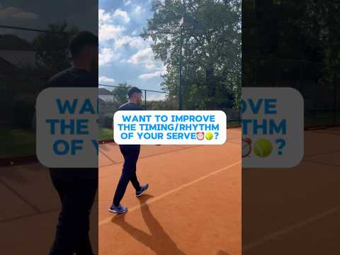 Improve the timing and rhythm of your serve🎾 #tennis #tennistips #tenniscoach #tennisserve #serve