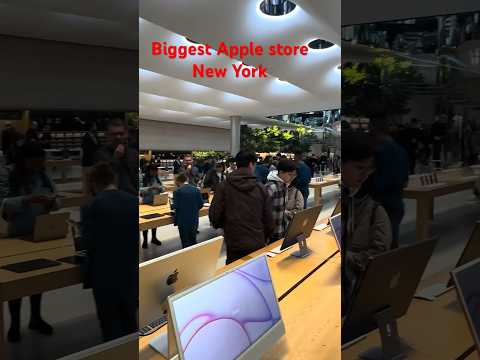 Biggest Apple Store in the World #newyork #usa #america #iphone #apple #iphone15promax #mac #timcook