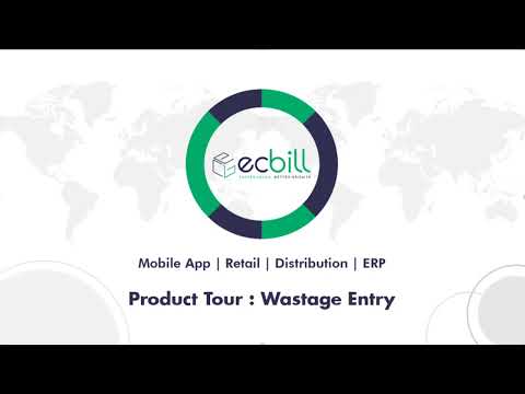 ecBill Software Wastage Entry