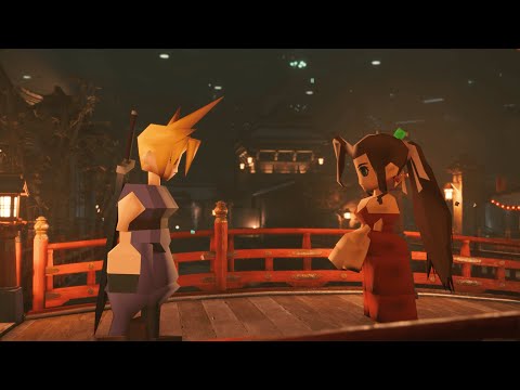 [FF7R]Polygonal Cloud And Aerith Mod Showcase