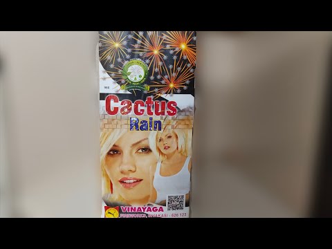 Cactus rain from sonny vinayaga fireworks | sky shot testing | crackling sky shot #crackerguru