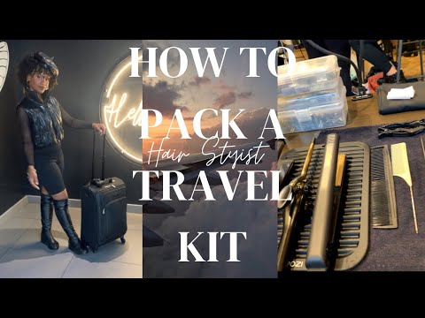 How to pack a traveling hair kit for beginners.