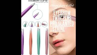 Unlock Flawless Brows with Our 4-in-1 Stainless Steel Eyebrow Tweezers! Your Beauty Must-Have!