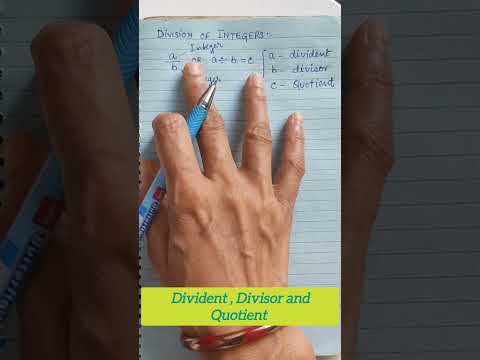 Divident Divisor and Quotient #mathematics #ytshorts