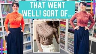 I Tried Following The Closet Historians Draped Top Tutorial :: Except I Didn't Listen!!