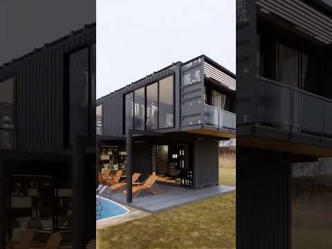 Shipping container house ideas; tiny house design #containerhome #container #tinyhouse