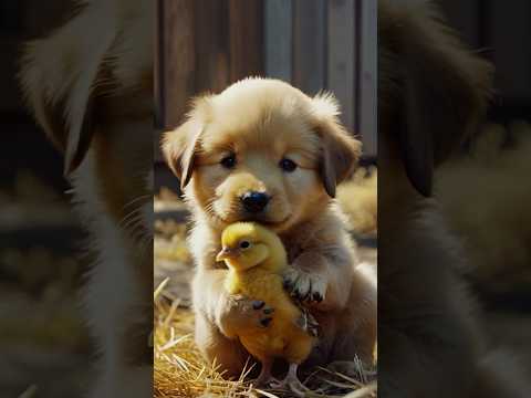 Brave Puppy saves Chick From Eagle
