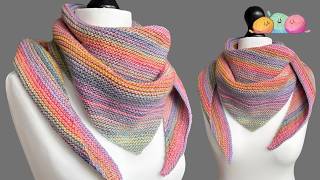 How to Knit the "Springtime Stroll" Shawl - Easy ONE ROW Repeat!