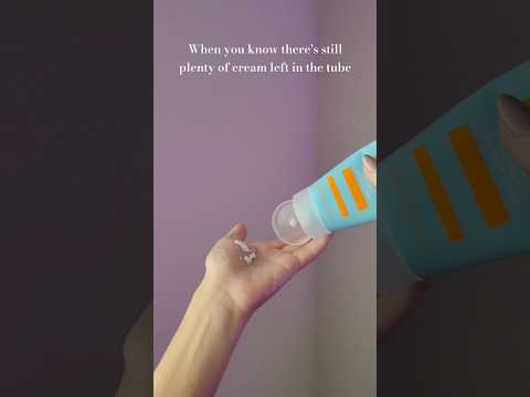 We don't waste the last uses of products in tubes and we don't toss empty jars if we can reuse them!
