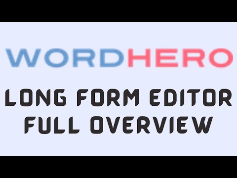 WordHero Long Form Editor Review - WordHero AI Writing Software