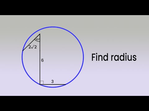 How to find radius in this diagram?