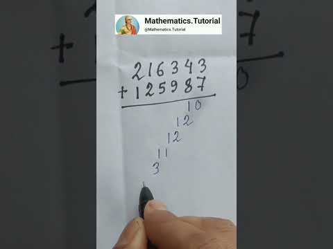 Vedic Maths Addition Trick #vedicmaths #shorts #youtubeshor #viral #BasicAddition