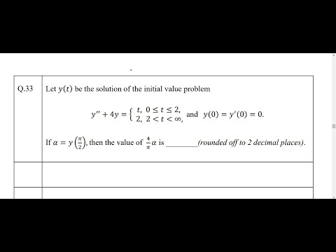 GATE 2023 Mathematics, Differential Equations