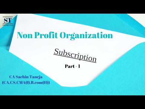 Non Profit Organization | NPO | Part 1 | Income & Expenditure | Receipt & Payment