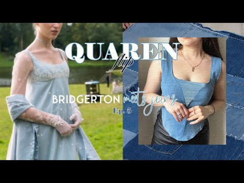 Quarenflip: upcycling old jeans into a corset DIY // COSAMBELLA