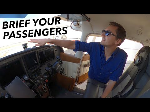 How I Brief Passengers BEFORE a Flight