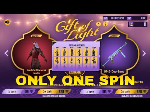 Gift Of Light Event One Spin Trick || Gareena Free Fire