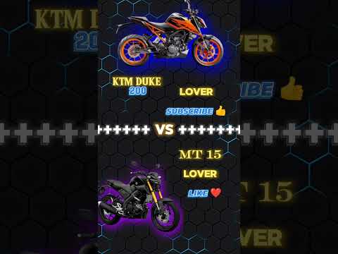 KTM DUKE ❤️  VS  MT 15 🖤.           #shorts #viralbike #trending #viralshort