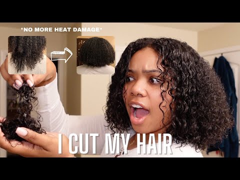 I CUT MY HAIR *restarting my natural hair journey*
