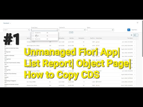 Unmanaged Fiori List Report | Object Page using RAP ABAP on BTP Environment.