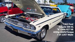 1963 Ford Galaxie 500 XL R Code 427 V8 425hp 480ft-lb Torque 4 speed 1 of 3,857 Made in 63 Featured