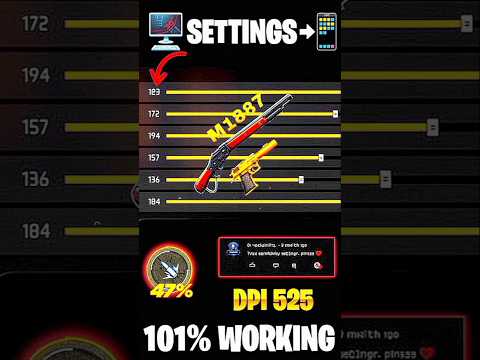 New update free fire sensitivity settings ⚙️ #shorts #freefire #sensitivity